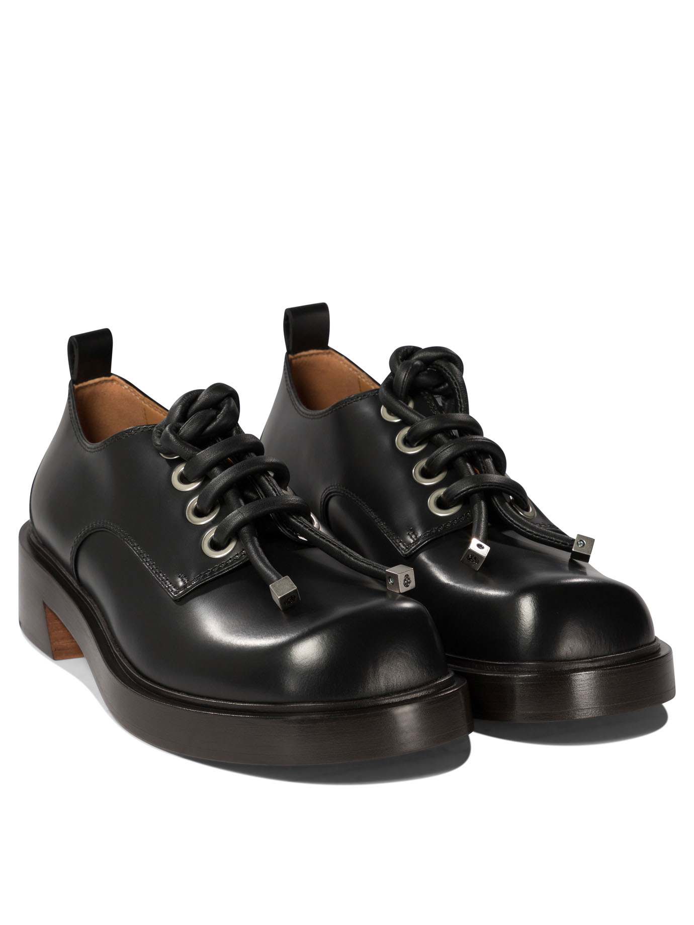 ALEXANDER MCQUEEN Black   Lace-up derby shoes